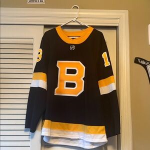 Adidas Black and Yellow Hockey Jersey
